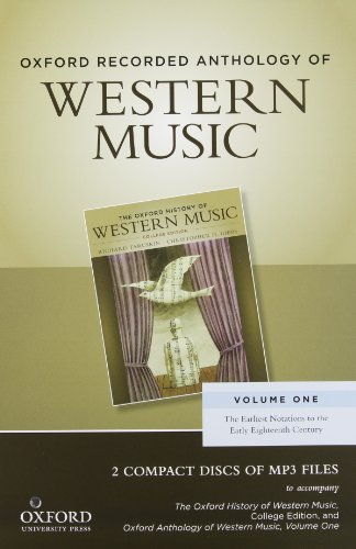 Stock image for Oxford Recorded Anthology of Western Music: Volume One: The Earliest Notations to the Early Eighteenth Century2 CDs for sale by GoldenWavesOfBooks