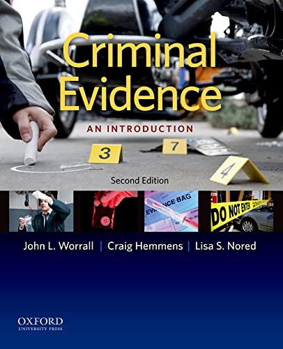 Imagen de archivo de Criminal Evidence: An Introduction a la venta por BooksRun