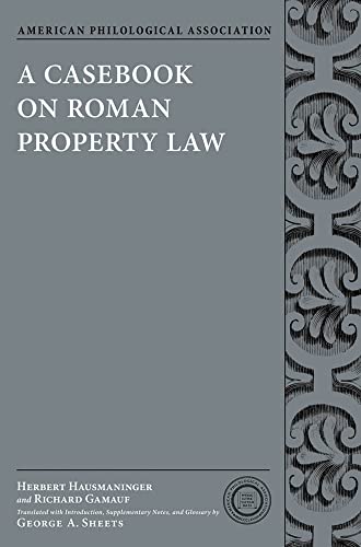 9780199791118: A Casebook on Roman Property Law