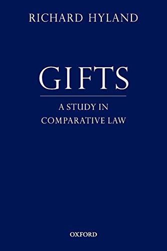 9780199843480: Gifts: A Study In Comparative Law