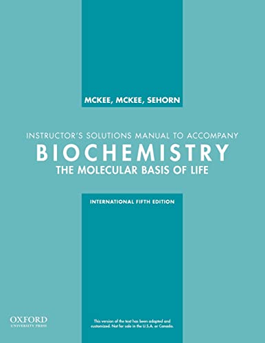Imagen de archivo de Student Study Guide and Solutions Manual for Use with Biochemistry: The Molecular Basis of Life, International Fifth Edition a la venta por Housing Works Online Bookstore