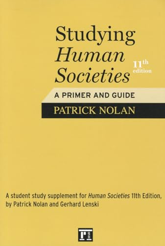 Beispielbild fr Studying Human Societies: A Primer and Guide zum Verkauf von Housing Works Online Bookstore