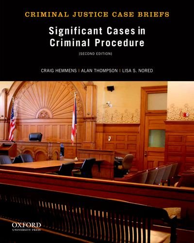 Beispielbild fr Significant Cases in Criminal Procedure zum Verkauf von Blackwell's