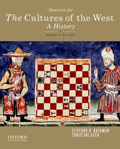 Imagen de archivo de Sources for The Cultures of the West: A History, Vol. 1 a la venta por Gulf Coast Books