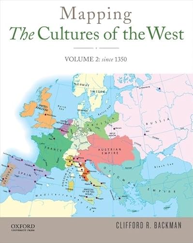 Imagen de archivo de Mapping the Cultures of the West, Volume Two a la venta por Better World Books