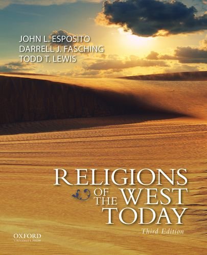 Imagen de archivo de Religions of the West Today a la venta por Better World Books