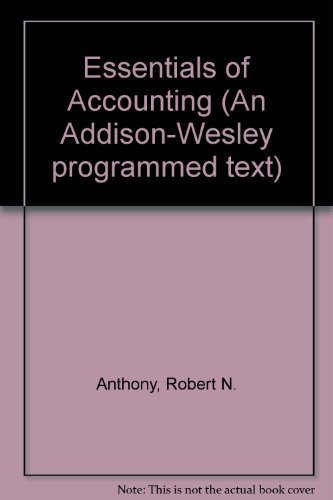 9780201000061: Essentials of Accounting