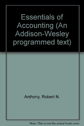 9780201000177: Essentials of Accounting