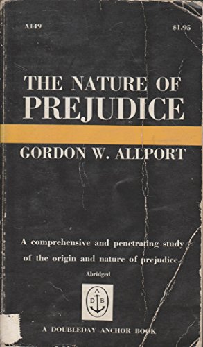 Stock image for The Nature of Prejudice Gordon W. Allport for sale by Clovis Book Barn