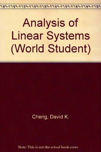 Analysis of Linear Systems (9780201010213) by Cheng