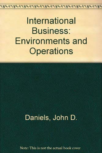Stock image for International Business: Environments and Operations for sale by dsmbooks