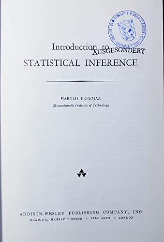 Immagine dell'editore per Introduction to statistical inference venduto da Blue Mountain Collectibles, LLC