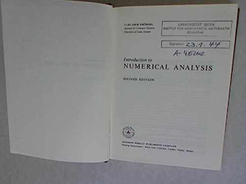 Immagine dell'editore per Introduction to Numerical Analysis venduto da ThriftBooks-Dallas