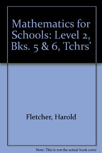 9780201021196: Mathematics for Schools. Level II. Books 5 and 6: Teacher's Resource Book