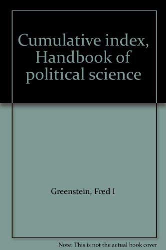 9780201026092: Cumulative index, Handbook of political science