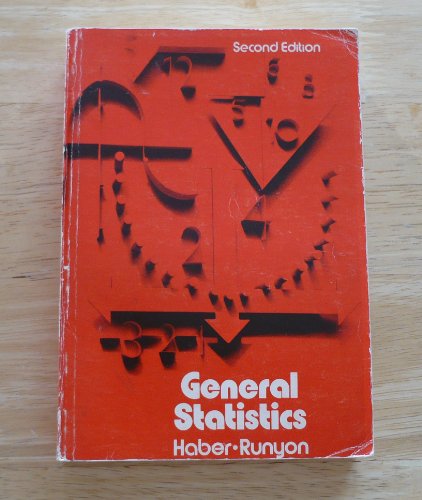 Stock image for General Statistics for sale by ThriftBooks-Atlanta