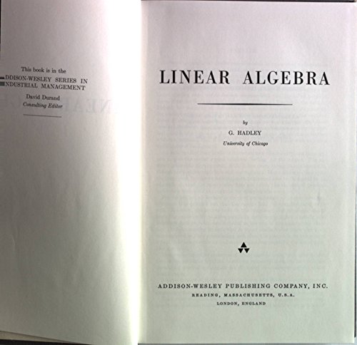 Immagine dell'editore per Linear Algebra venduto da Better World Books Ltd