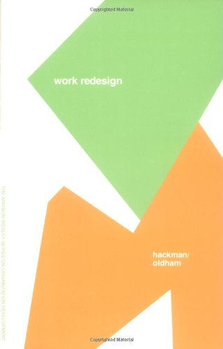 Work Redesign Hackman, J. Richard - Hackman, J. Richard