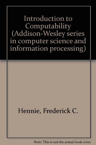 Stock image for Introduction to Computability for sale by Anybook.com
