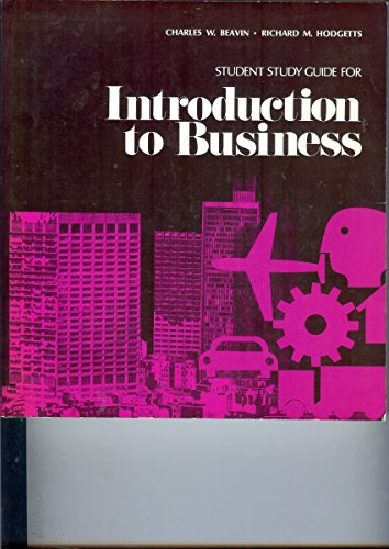 Imagen de archivo de Student Study Guide for Introduction to Business a la venta por Top Notch Books