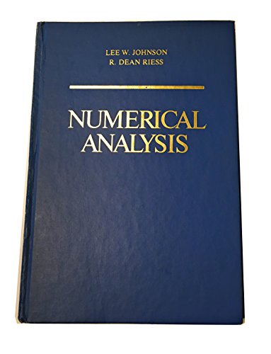 Stock image for Numerical analysis for sale by Idaho Youth Ranch Books