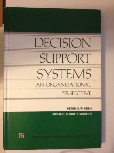 Imagen de archivo de Decision Support Systems: An Organizational Perspective a la venta por ThriftBooks-Atlanta