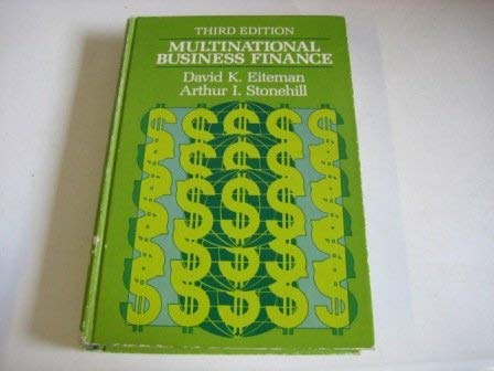 Imagen de archivo de Multinational business finance a la venta por Wonder Book