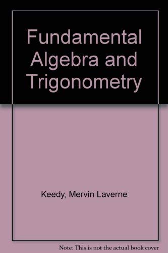 Beispielbild fr Fundamental Algebra and Trigonometry zum Verkauf von Wonder Book