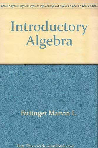 Imagen de archivo de Introductory Algebra a la venta por Ken's Book Haven