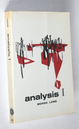 Analysis: I (World Student) (9780201041859) by Serge Lang