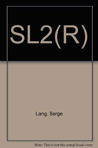 SL2(R) (9780201042481) by Lang, Serge