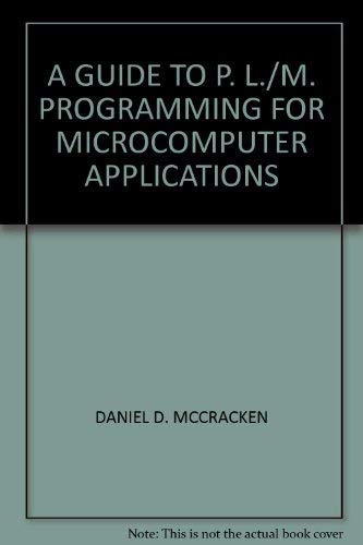 Beispielbild fr A Guide to Pl/m Programming for Microcomputer Applications zum Verkauf von HPB-Red