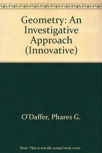 Imagen de archivo de Geometry: An Investigative Approach (Addison-Wesley Innovative Series) a la venta por HPB-Red