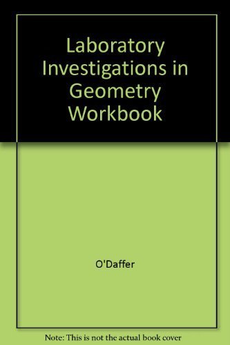 Beispielbild fr Laboratory Investigations in Geometry Workbook zum Verkauf von The Book Cellar, LLC