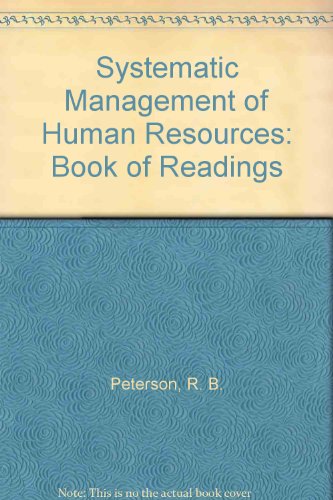 Stock image for Readings in Systematic Management of Human Resources for sale by George Cross Books