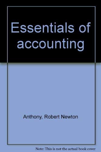 Stock image for Essentials of Accounting for sale by Better World Books