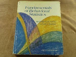 Stock image for Fundamentals of Behavioral Statistics (Addison-Wesley Series in P for sale by Hawking Books