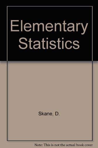 Beispielbild fr Elementary Statistics zum Verkauf von Wonder Book