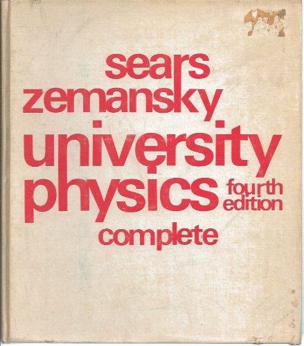 University Physics 4ED (9780201069952) by Sears, Francis