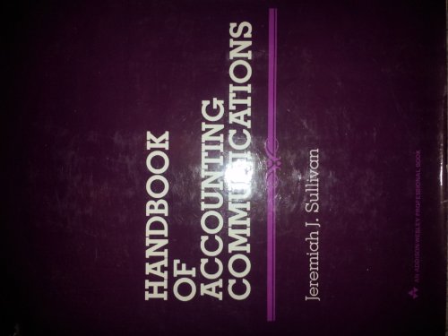 Imagen de archivo de Handbookof Accounting Communications a la venta por Library House Internet Sales