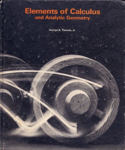 9780201075496: Elements of Calculus and Analytic Geometry [Hardcover] by