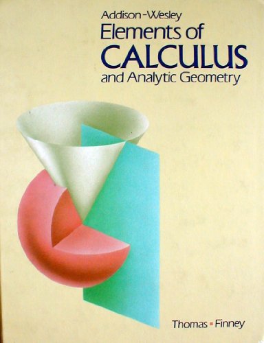 Stock image for Elements of Calculus and Analytic Geometry (Addison-Wesley Secondary Mathematics Series) for sale by Better World Books