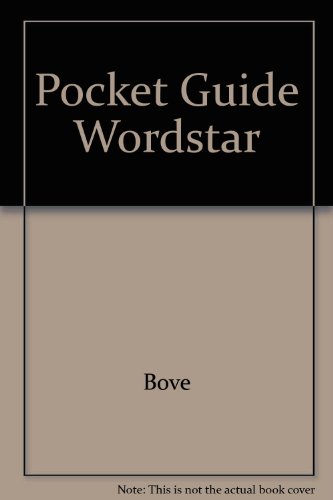 Imagen de archivo de Pocket Guide: WordStar a la venta por ThriftBooks-Atlanta