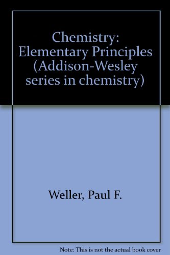 Imagen de archivo de Chemistry : Elementary Principles a la venta por Better World Books: West