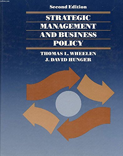 Imagen de archivo de Strategic Management and Business Policy a la venta por HPB-Red