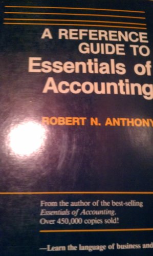 Imagen de archivo de A Reference Guide to Essentials of Accounting a la venta por ThriftBooks-Atlanta