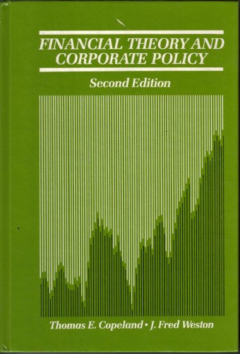 Imagen de archivo de Financial Theory and Corporate Policy a la venta por Better World Books