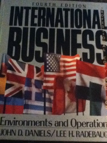 Imagen de archivo de International Business: Environments and Operations a la venta por Wonder Book