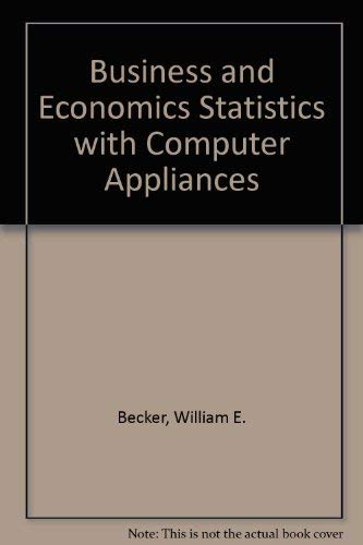 Imagen de archivo de Business and Economics Statistics with Computer Applications a la venta por Better World Books