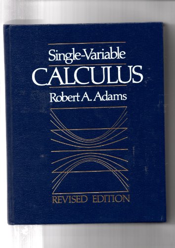 9780201111149: Single Variable Calculus